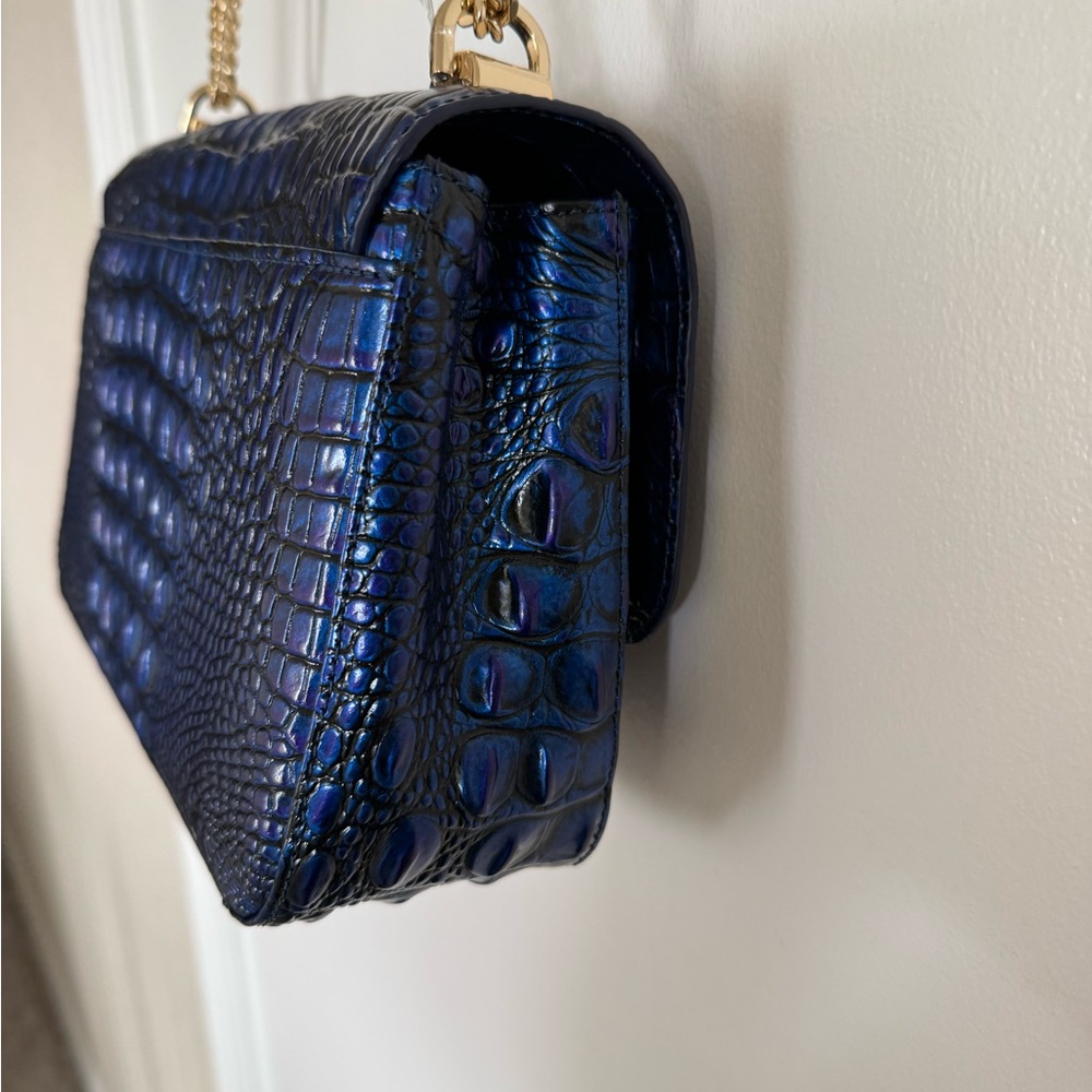 Brahmin Chain Shoulder/Crossbody Blue Bag - Picture 3 of 5